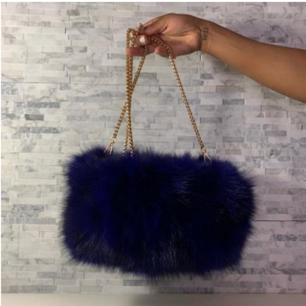 Fiona Muff Fur Handbag